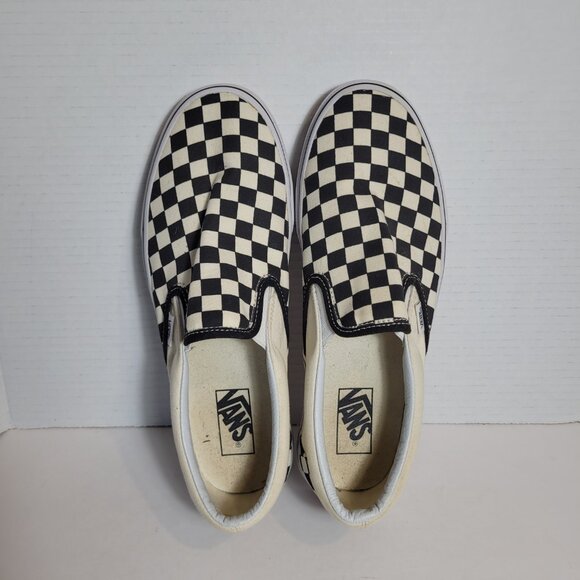 Vans Checkerboard Slip On Skate Sneakers Shoes Men's Size 10 - Picture 8 of 10